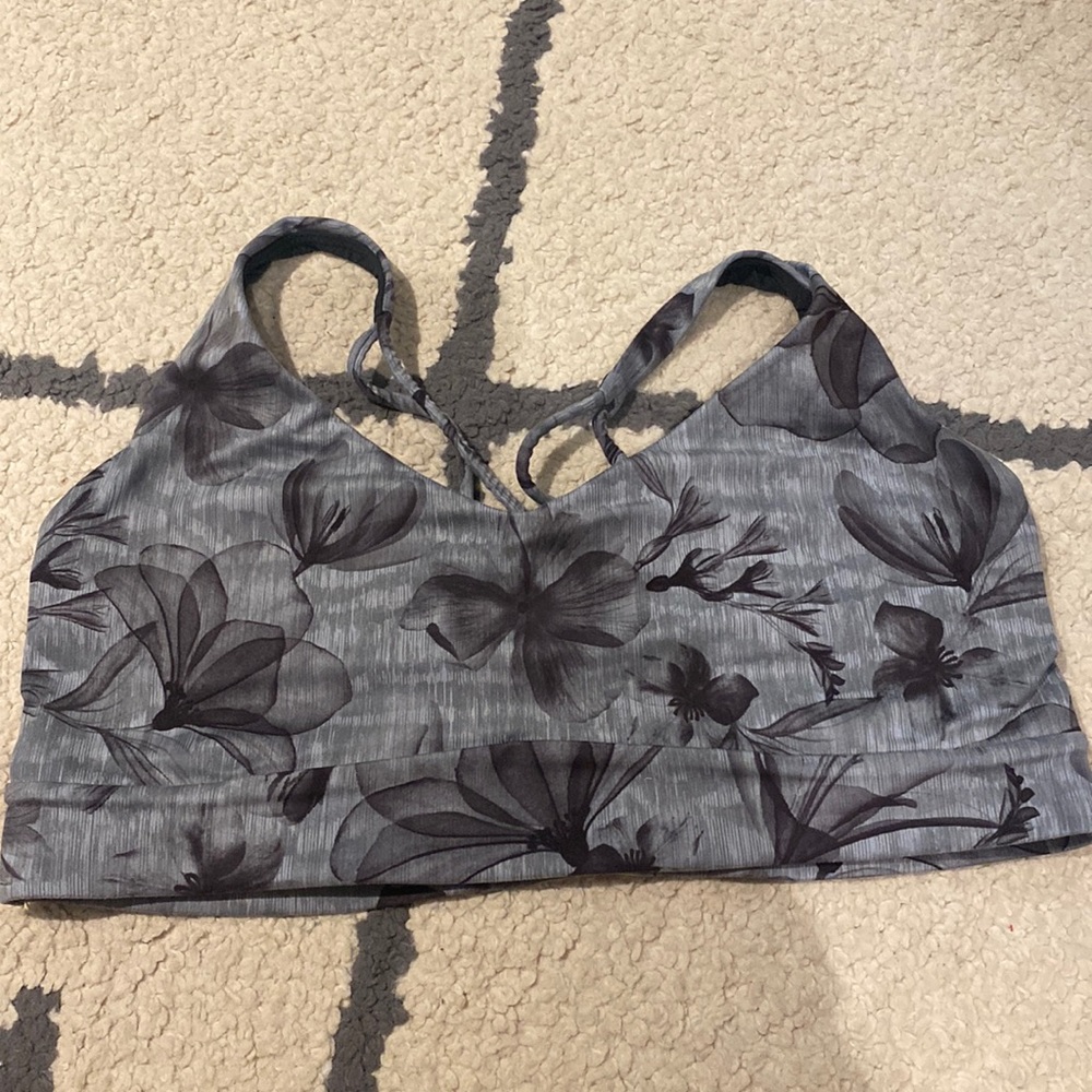 SIZE L ATHLETA FLORAL BRA WORN ONCE !!